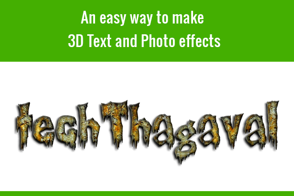 3d text effect online tool