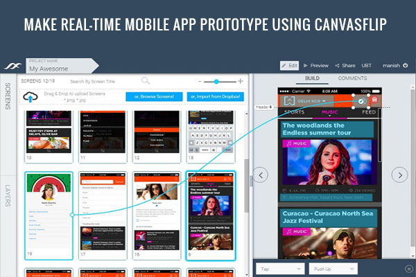 canvasflip clickable prototype
